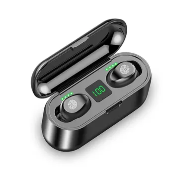 

bluetooth 5.0 Wireless Earphone LED Display Protable Waterproof Stereo Sport Binaural Earbus With 2000mAh Power Bank