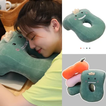 

U-shaped desk nap pillow neck supporter seat cushion headrest travel neck pillow with arm rest