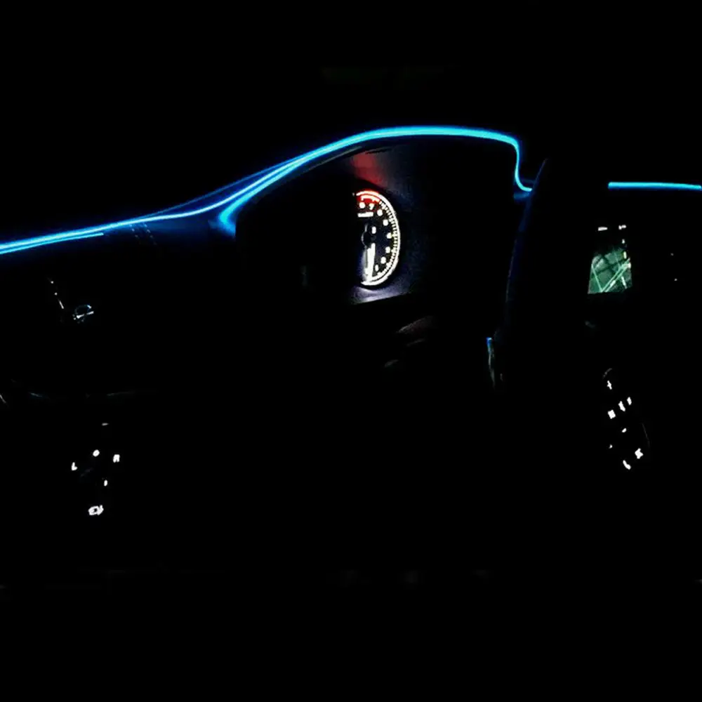 Гибкая неоновая автомобисветильник Светодиодная лента 5 м 10 цветов|Декоративная