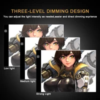 A4 podświetlana podkładka LED dla diament malarstwo, USB zasilane światło zestawu płyty, cyfrowy Tablet graficzny do tabliczka do rysowania artystyczny obraz pokładzie 6