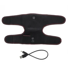 USB с подогревом теплая коленная Подушка бандаж обертывание облегчение боли перезаряжаемый коленный нагрев поддержка бандаж Электрический массажер Регулируемая температура