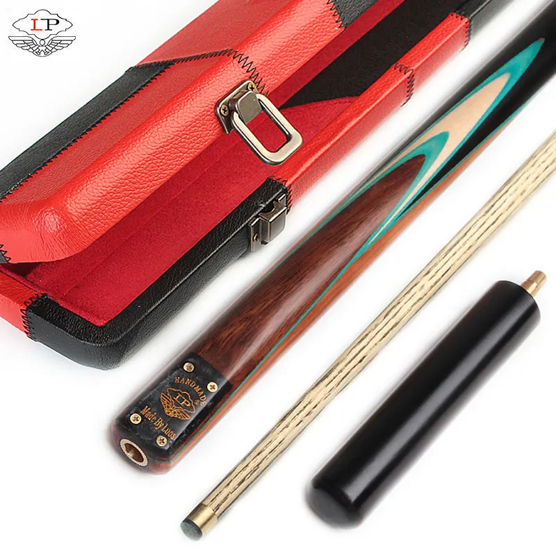 

Billiard LP Snooker cue stick set 9.8mm Tip China's long-standing brand imports of ash 3/4 joint inlay butt with quality case