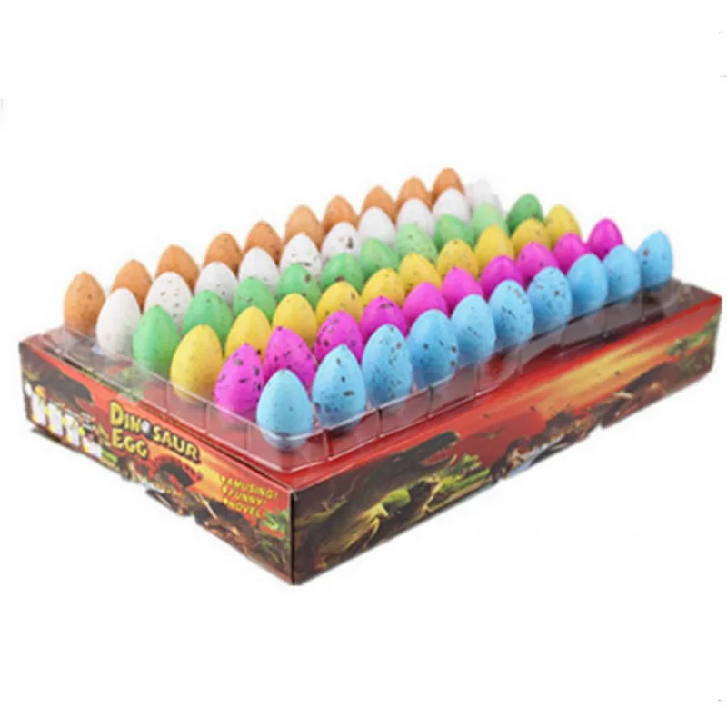 60pcs/box Novelty Gadget Small Magic Dinosaur Egg Grow In Water Toy