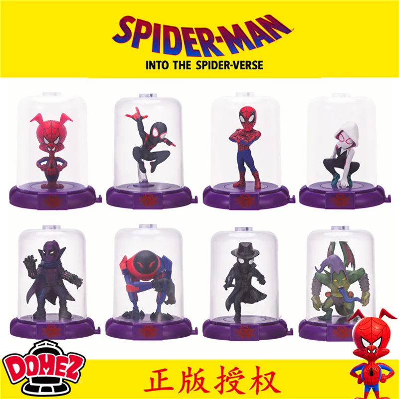 

marvel spider-man parallel universe surrounding the blind box miles Gwen blind bag model by hand Children's gifts