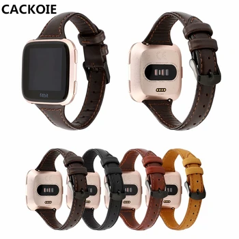 

Fitbit Versa T-shaped Crazy Horse Oil Wax Bracelet Smart Watch Accessories Fitbit Versa Lite T-Wrist Strap Wristband Accessories