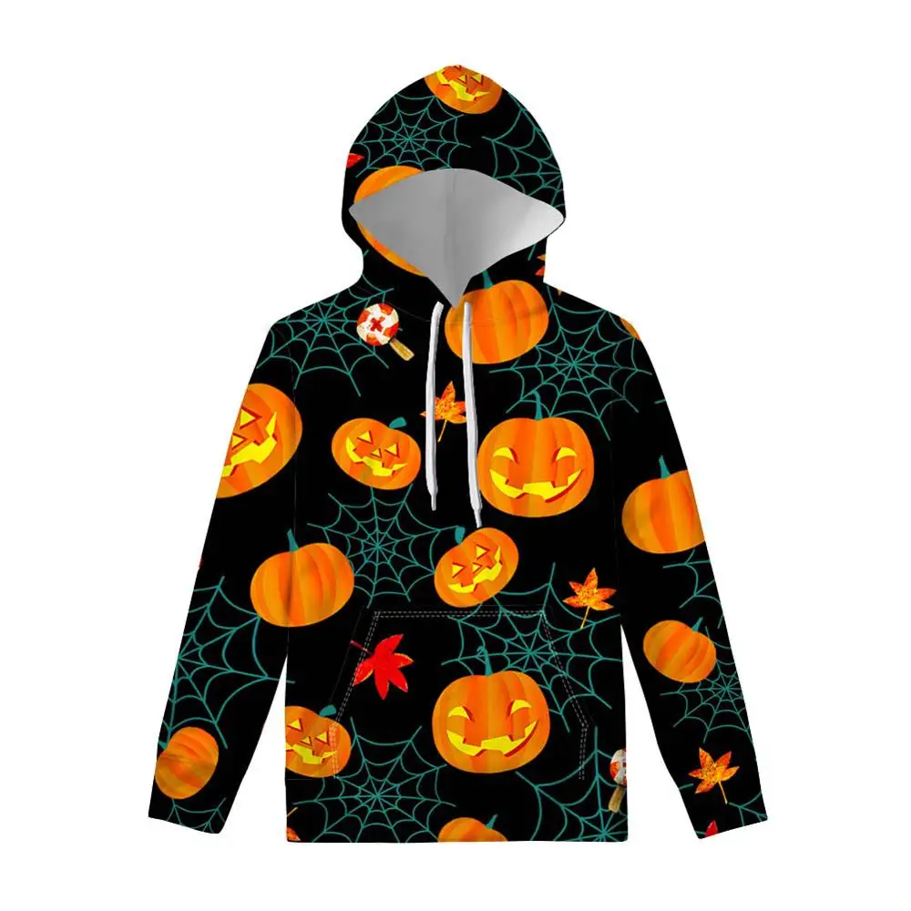 Мужские толстовки с капюшоном на Хэллоуин, Pumkin, Череп, летучие мыши, принт, Мужской пуловер с длинными рукавами, уличная одежда, повседневный Забавный подарок - Цвет: LMWCW28Z72