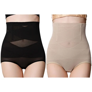 

Women Body Shaping Briefs Lingerie Cross-type High Waist Solid Color Tightening Abdominal Pants Lifting Hips