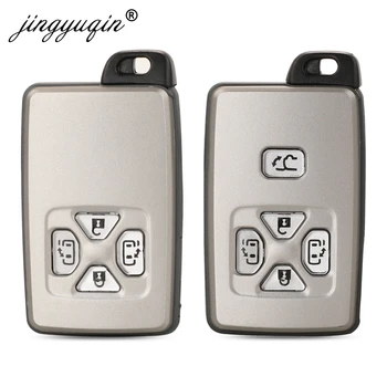 Keyforkess Smart Keyless Shell per Toyota abaya Voxi Alphard Estima Vellfire Smart Card telecomando per auto portachiavi Fob 4/5 pulsante