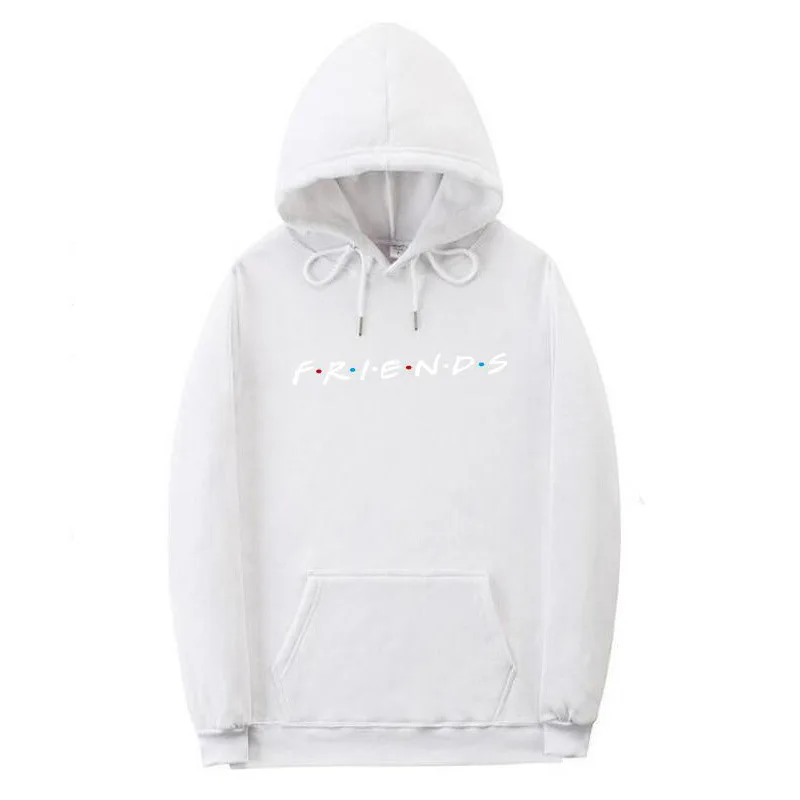 White Новые толстовки с капюшоном и принтом логотипа - Цвет: White