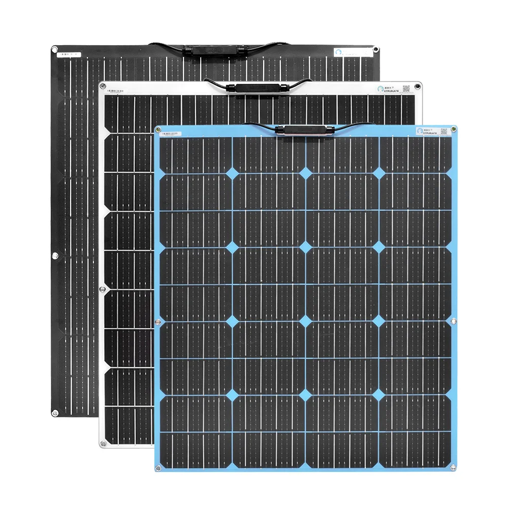 

Flexible solar panel 18 volts 100 watt Black white blue 12V solar panels for home kit 12 volts battery for home outdoor camping