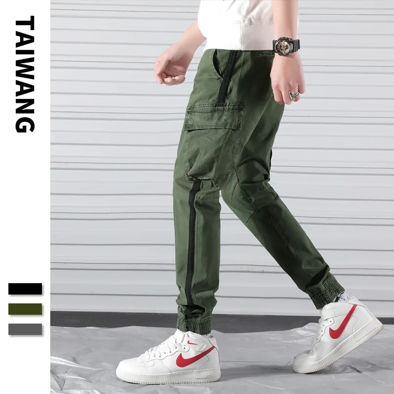 

Men Popular Brand Bib Overall 2019 Spring New Style Europe And America Youth Bags Loose Harem Pants Cool Skinny Pants