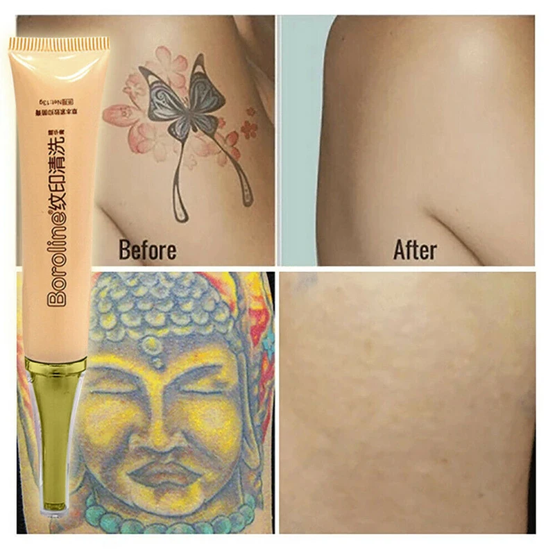 

Color Fade Cream Natural Plant Extract Permanent Tattoo Removal Cream Painless Eyebrow Eyeliner Skin Tattoo Cleaning Cream TSLM1