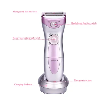 

Mini Rechargeable Epilator Lady Electric Hair Remover Shaver Women Body Face Leg Bikini Wet and Dry Double Use Trimmer 38D