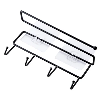 

Paper Towel Holder Iron Wall Mounted Cabinet Dispenser Hanging Ironwork Racks