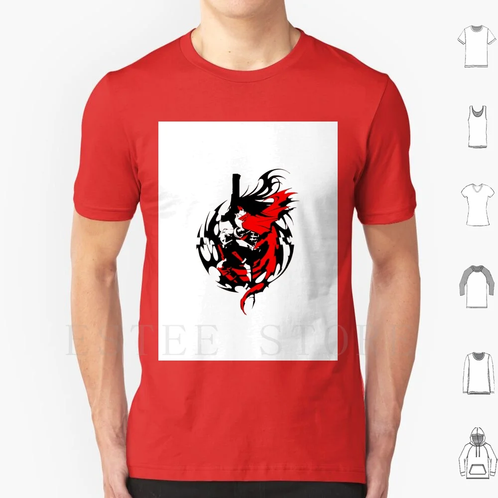 Final Fantasy Vincent Valentine T Shirt Stampa Cotone Final Fantasy Vii Vincent Valentine Vincent Valentine Dirge Of Cerberus