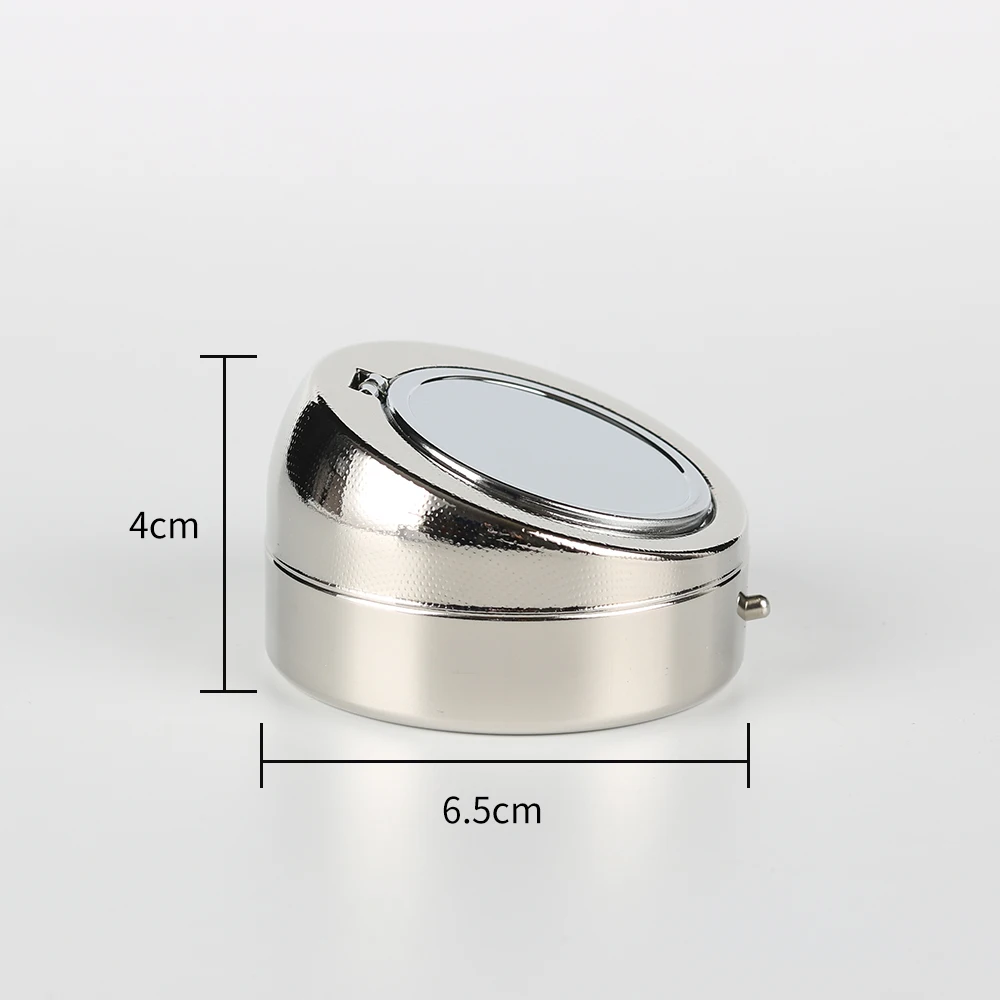 Pocket Ashtray With Cover Personality Fashion Portable Car Ashtray Smokeless Ash Tray Cup Metal Mini Portable
