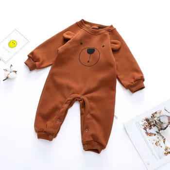 

2019 Autumn and Winter Plus Velvet Baby Romper Fashion Cute Infant Clothes