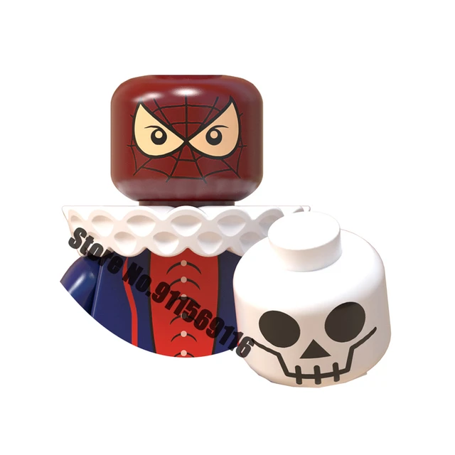 Superhero Spiderman Suit Building Blocks Bricks Mysterio Peter Parker Miles Morales Action Figures Kids Toys Christmas Gifts I-WM584