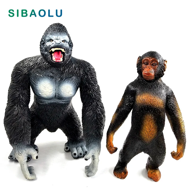 

Artificial Big Chimpanzee Gorilla Animal Model Bonsai Figurine home decor miniature fairy garden decoration accessories modern
