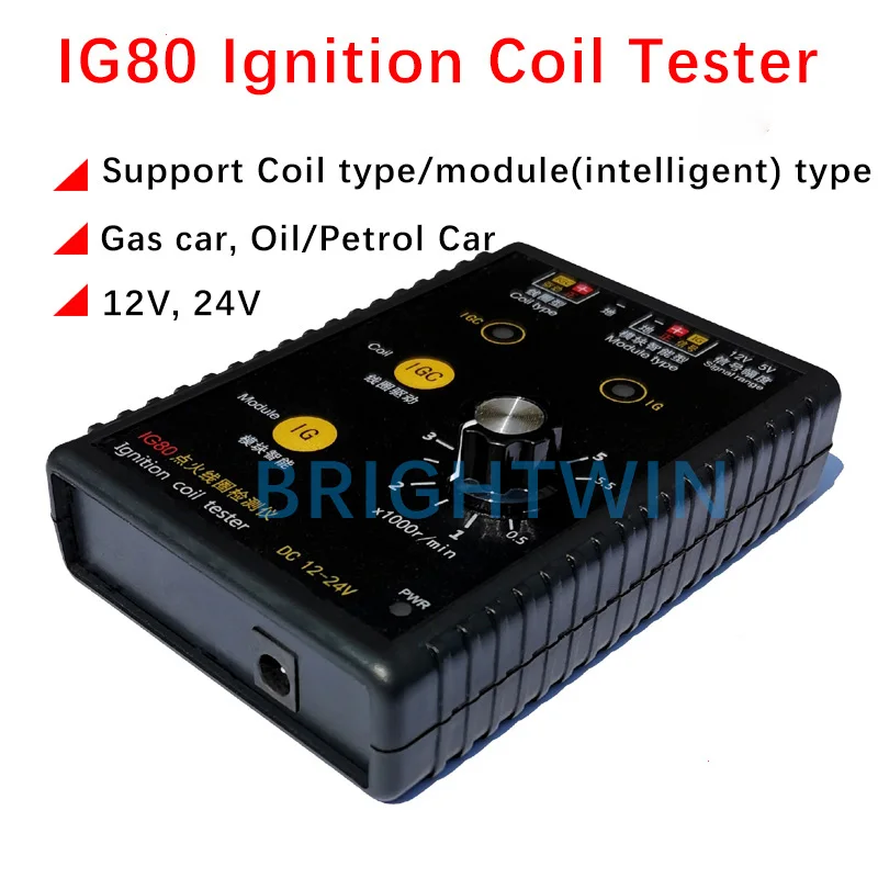 Original IG80 Car Ignition Coil Tester Gas Oil Petrol Vehicle Signal Generator Module