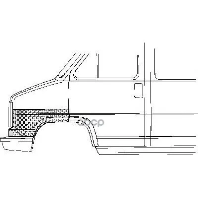 Панель Ремонтная Передн Прав(Угол) Fiat: Ducato 1990-1994 VAN WEZEL арт. 1745160