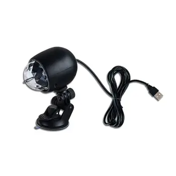 

1Pc Auto Car Disco DJ Stage Lighting LED RGB Crystal Ball Lamp Bulb Light Ball Laser Projector Lamp Party 23GC