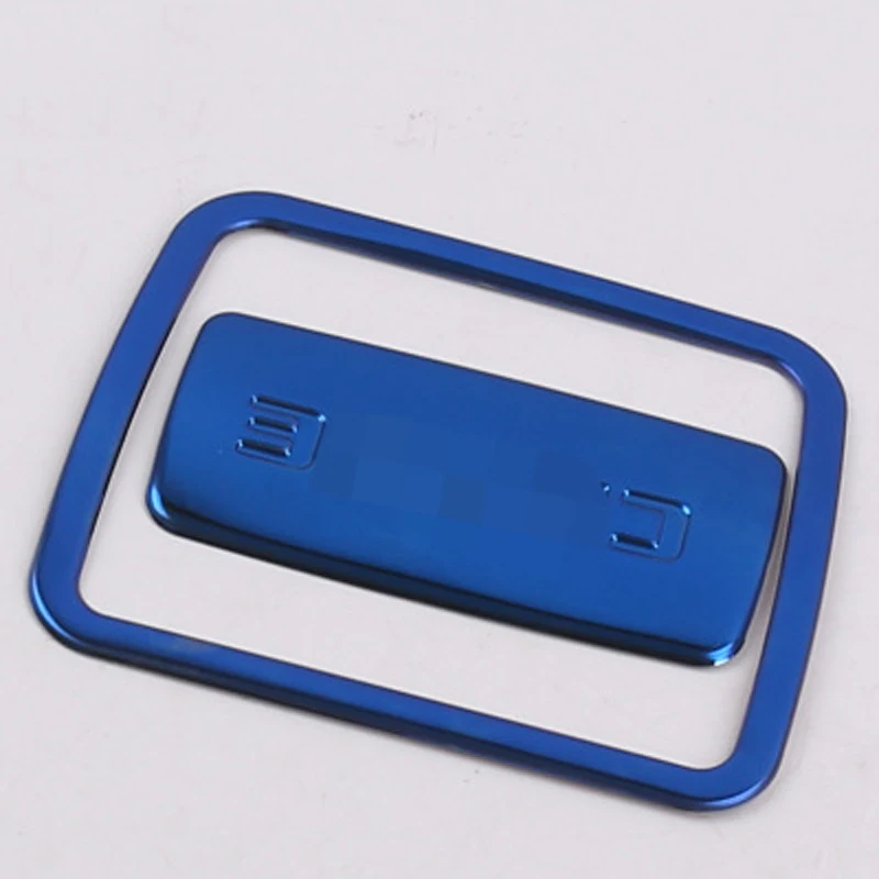 

2 Pcs/set of Blue Silver Stainless Steel Main and Co-pilot Storage Box Handle Decorative Frame Stickers for Chevrolet Cruze 2017