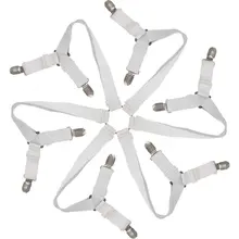 

Fixed Strap Six-sided Adjustable Elastic Fitted Sheet Straps Crisscross Bed Sheet Fasteners Mattress Cover Anti-slip Holder