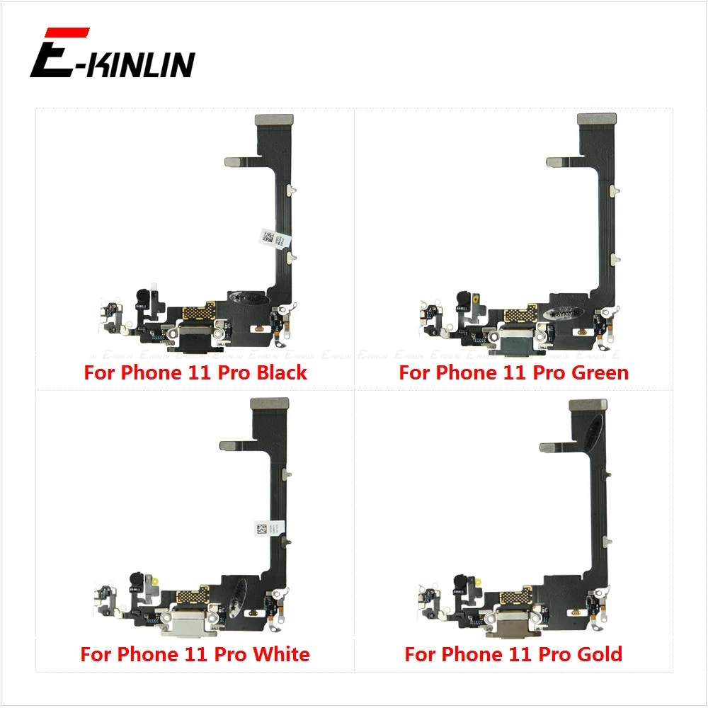 USB Dock Connector Charging Port Flex Cable For iPhone 11 Pro Max Charger Plug Headphone Audio Jack With Microphone Flex Cable