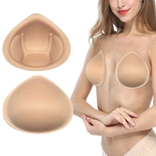 1 пара реалистичных лямок губки формы груди вкладыши для увеличения груди бюстгальтер подкладка вставки для купальников Трансвестит Косплей