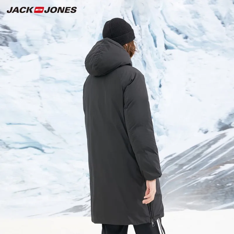 Beste Jackjones Mannen Winter Hooded Stand Kraag Mid Lengte Donsjack 218412514