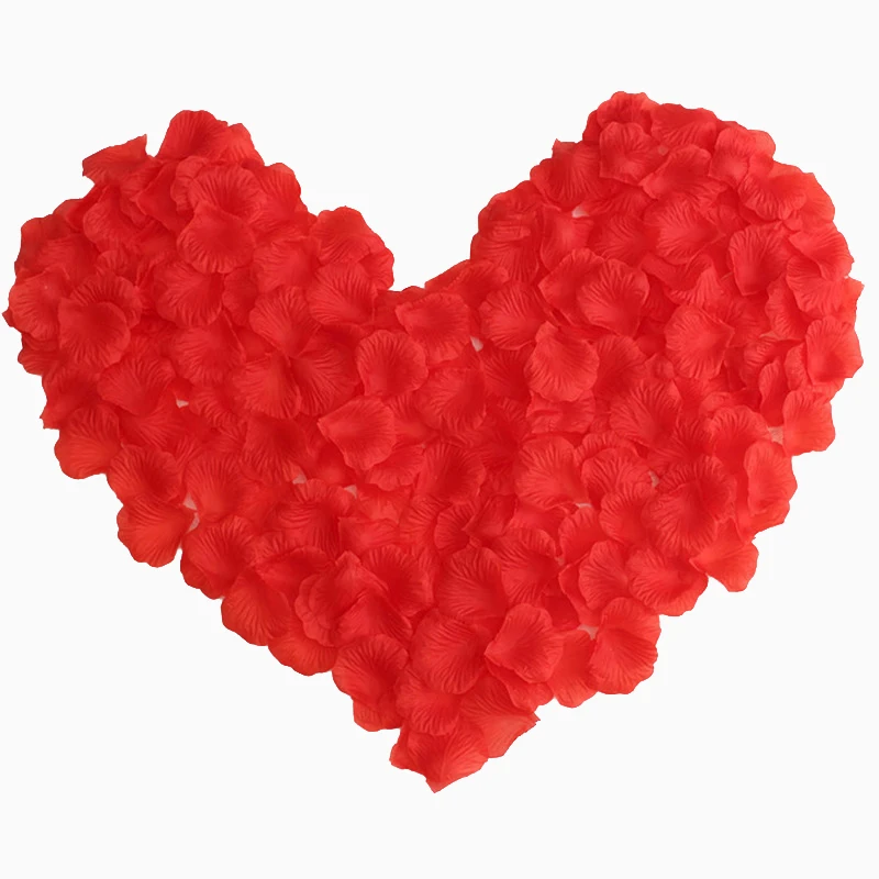 Artificial Rose Petals 100 pieces For Wedding Decoration