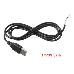 5 в USB 2,0 штекер 2 Pin 2 провода разъем кабельного шнура питания DIY 1 м провод