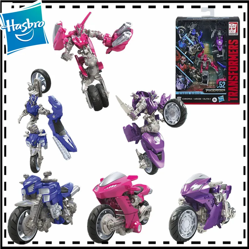 8 см Hasbro Transformers toys Speelgoed Deluxe Class Studio Serie 52 Arcee Chroma Elita 1 фигурка модель Voor|Трансформеры