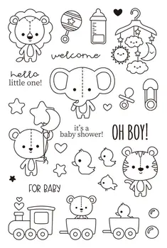 

Animal Transparent Clear stamp and metal cutting dies DIY Silicone Seals Scrapbooking /Card Making/Photo Album Decoration