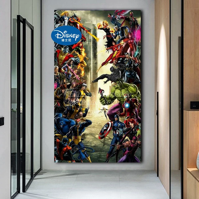 Avengers Marvel Superhero Full Diamond Painting Art for Children Room  Decoration