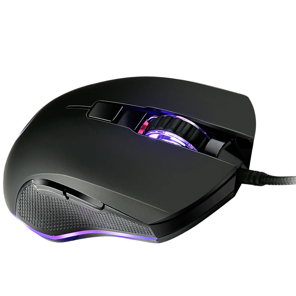 RGB Wired Gaming Mouse, Backlit Ergonomic Mice with Colorful Backlight modes up to 3200 DPI for PC Gamers