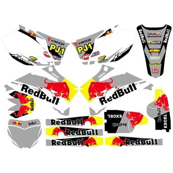 

New Full Graphics Decals Stickers Custom Number Name 3M Matte Stickers Waterproof For YAMAHA YZF250 YZF450 2006-2009