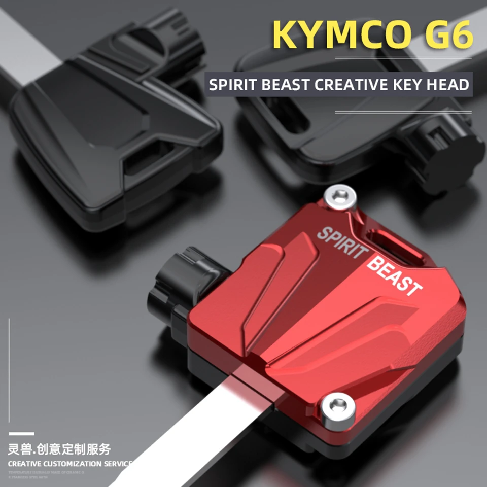 

Spirit Beast Motorcycle Key Head Shell Case Cover Scooter Electric Door Lock Key Cover Accessories Decoration For KYMCO G6