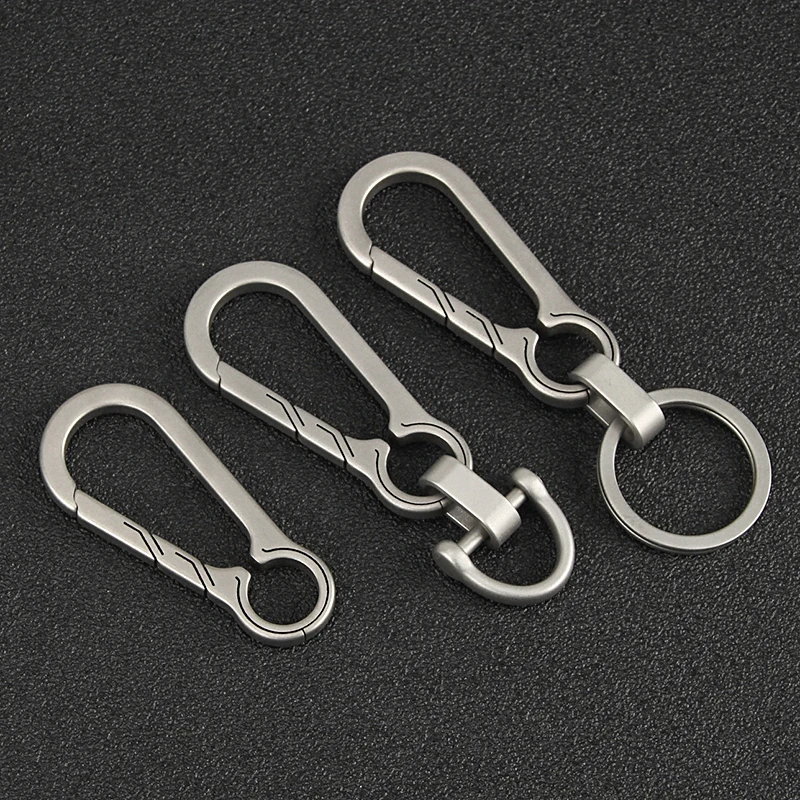 Titanium Buckles Keychain Key Ring Car Accessories EDC Outdoor Tool Titanium Alloy key ring,tactical keychain,keychain tool,whistle keychain