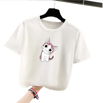 

Shirt Women tshirt Summer Funny Gray Short Sleeve O-neck Tops&Tees Streetwea White