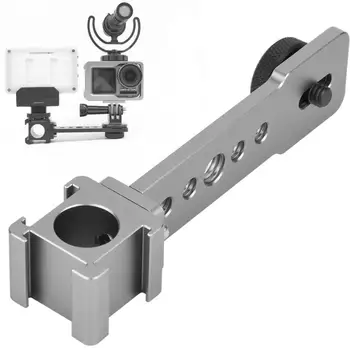 

fotografia Aluminum Alloy Triple Cold Shoe Mount Extension Rod Microphone Fill Light Bracket foto studio