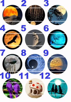 

Handmade Colorful picture Round Glass Cabochons Refrigerator magnet for Necklace Decoration and Phone Chain Accessaries144