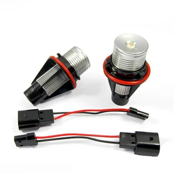 

2Pcs BMW E39 E60 E87 X5 LED Angel Eye Halo Ring Marker Side Light White LED Bulb