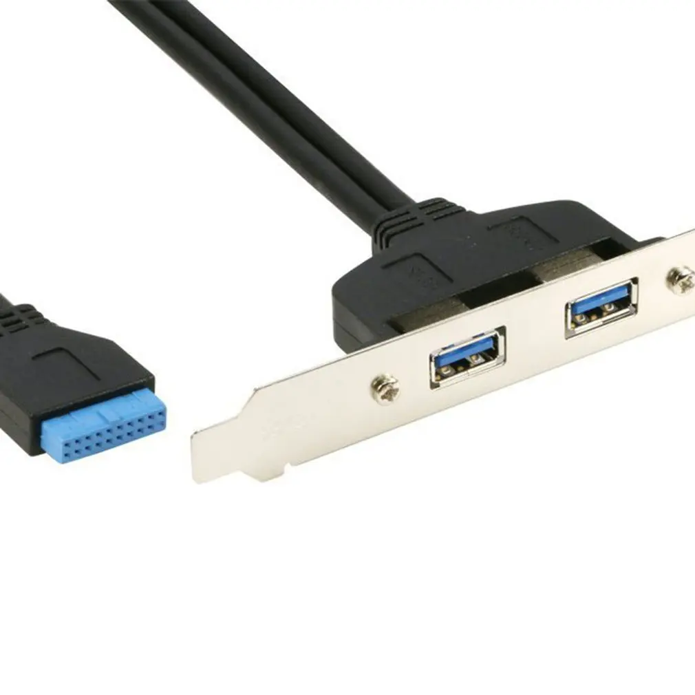 USB3.0 задняя панель расширения кронштейн к 20Pin Кабельный адаптер материнской платы охраны окружающей среды провода разъемы