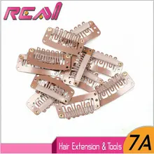 Защелки зажимы для наращивания волос парик клип с силиконовым утка заколки для парика из нержавеющей стали