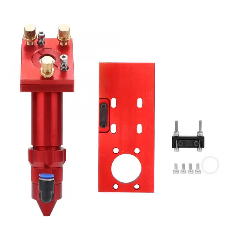 

Red Aluminum Laser Head Accessories for CO2 Laser Engraving Machine 63.5/101.6mm