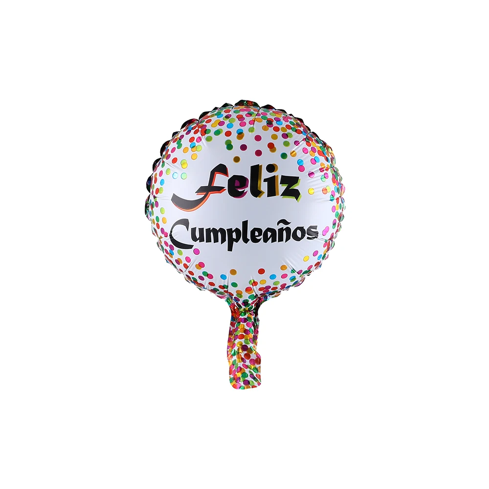 10pcs/lot 10inch Feliz Cumpleanos Spanish Happy Birthday Balloons Round Mylar Helium Balloon Happy Birthday Party Air Globos 10pcs/lot 10inch Feliz Cumpleanos Spanish Happy Birthday Balloons Round Mylar Helium Balloon Happy Birthday Party Air Globos