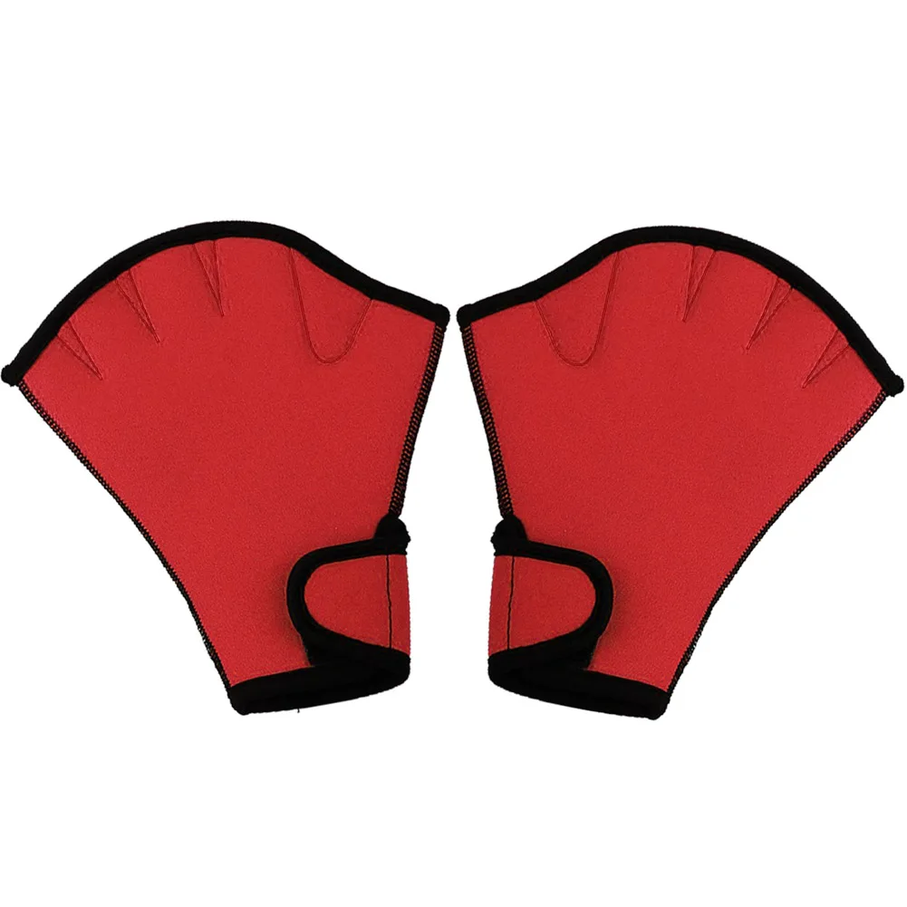 Newly 1 Pair Swimming Gloves Aquatic Fitness Water Resistance Aqua Fit Paddle Training Fingerless Gloves BN99 6