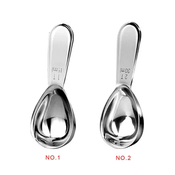 

Stainless Steel SpoonTea Coffee Scoop 15ml 30ml Measuring Scoop Kitchen Measure Tools Spoon Milk Powder Measuring Spoon